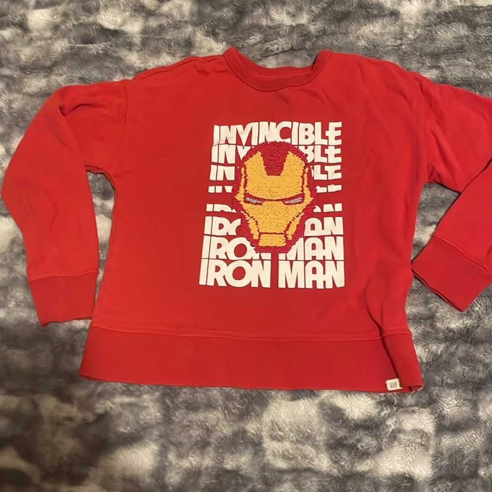 Iron Man red Sweaters 8 kids